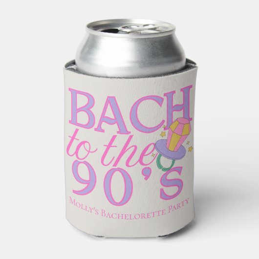 Bach naar de jaren 90 - Retro Bachelorette Party D Blikjeskoeler (Blikje Voorkant)