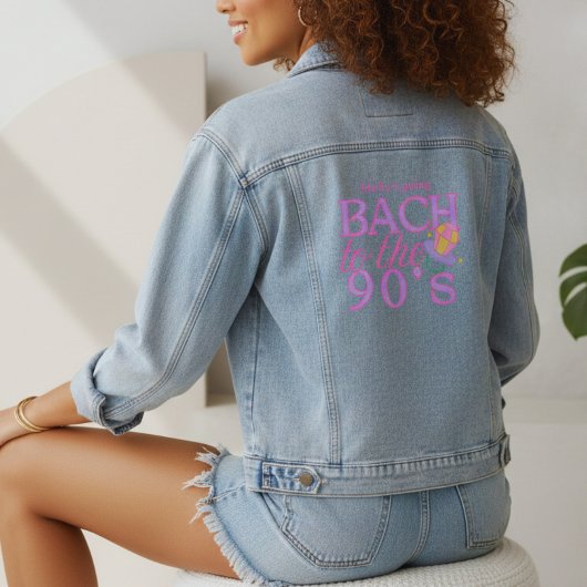 Bach naar de jaren 90 - Retro Bachelorette Party D Denim Jacket