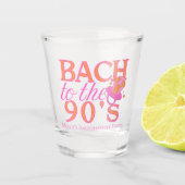 Bach naar de jaren 90 - Retro Bachelorette Party D Shot Glas (Voorkant)
