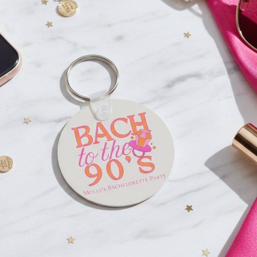 Bach naar de jaren 90 - Retro Bachelorette Party D Sleutelhanger