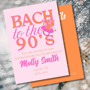 Bach naar de jaren 90 - Retro Bachelorette Party Kaart
