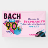 Bach naar de jaren 90 Retro Bachelorette Spandoek (Horizontaal)