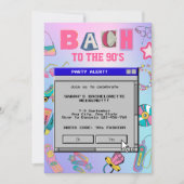 Bach naar de jaren 90 Retro Bachelorette Weekend Kaart (Voorkant)