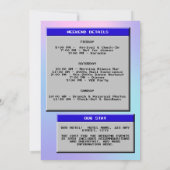 Bach naar de jaren 90 Retro Bachelorette Weekend Kaart (Achterkant)