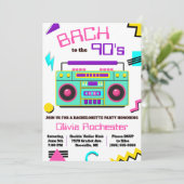 Bach naar het Bachelorettenfeest van de jaren '90 Kaart (Staand voorkant)