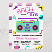 Bach naar het Bachelorettenfeest van de jaren '90 Kaart (Voorkant / Achterkant)