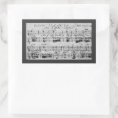 Bach Ornamentatie Uitleg Rechthoekige Sticker (Tas)