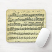 Bach Partita Music Manuscript for Solo Violin Muismat (Met muis)