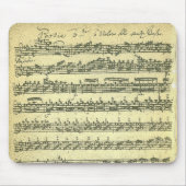 Bach Partita Music Manuscript for Solo Violin Muismat (Voorkant)
