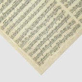 Bach Partita Music Manuscript for Violin Solo Tissuepapier (Detail)