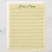 Bach Partita Writing Paper (Voorkant / Achterkant)