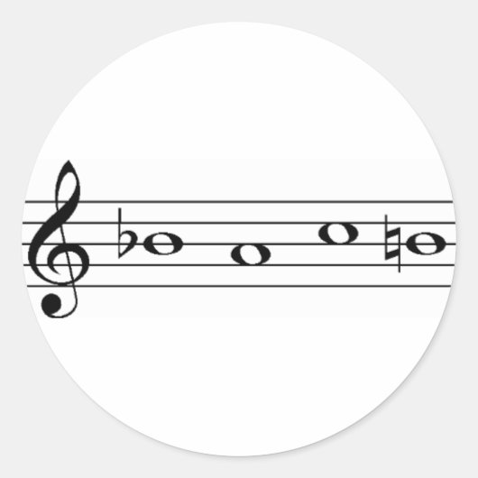 Bach Ronde Sticker (Voorkant)