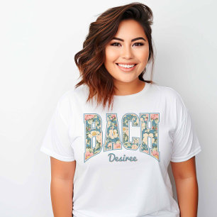 BACH Skyline Blue Retro Floral T-shirt