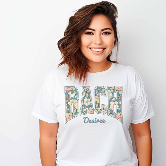 BACH Skyline Blue Retro Floral T-shirt