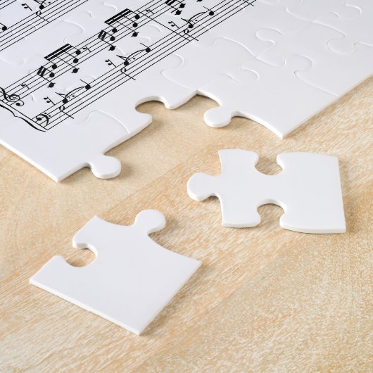 Bach the Well Tempered Clavier Prealudium 1 C-dur Legpuzzel (Zijkant)