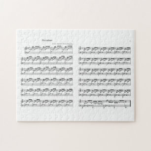 Bach the Well Tempered Clavier Prealudium 1 C-dur Legpuzzel