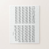 Bach the Well Tempered Clavier Prealudium 1 C-dur Legpuzzel (Verticaal)