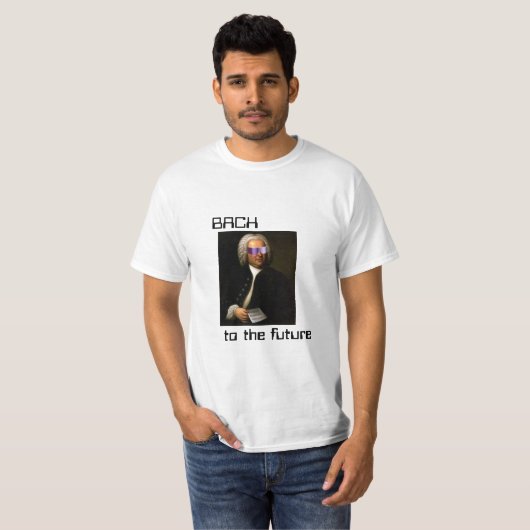 Bach to the future t-shirt (Voorkant volledig)