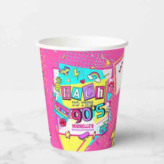 Bach tot de jaren '90 papieren bekers (Achterkant)
