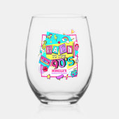 Bach tot de jaren '90 wijnglas zonder voet (Voorkant)