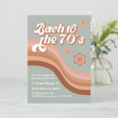 Bach tot het Vrijgezellenfeest van de Groovy Retro Kaart (Staand voorkant)