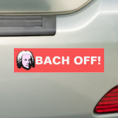 Bach uit bumpersticker (Op auto)