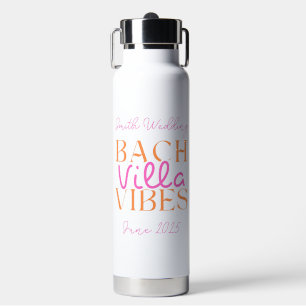 Bach Villa Vibes - Tropisch Roze Bachelorette Waterfles