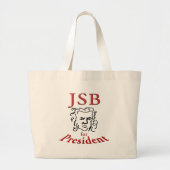 Bach voor President Grote Tote Bag (Voorkant)