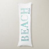 BACH-waterverf blauwgroen dubbelzijdig Lichaamskussen (Voorkant Verticaal)