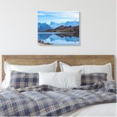 Bachalpsee Lake Mountain Modern Canvas Afdruk (Insitu (Slaapkamer))