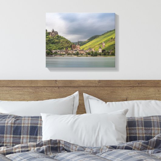 Bacharach am Rhein - Duitsland Canvas Afdruk (Insitu (Slaapkamer))