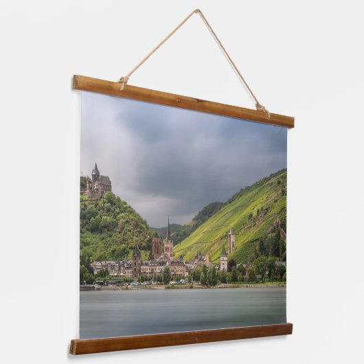 Bacharach am Rhein - Duitsland Hangend Wandkleed (Gebogen)