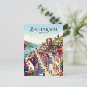 Bacharach Duitsland Briefkaart (Staand voorkant)