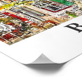 Bacharach Duitsland Reizen Waterverf Hand getekend Poster (Hoek)