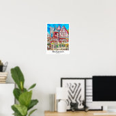 Bacharach Duitsland Reizen Waterverf Hand getekend Poster (Thuiskantoor)