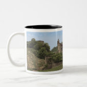 Bacharach, Duitsland, Stahleck Castle, Schloss Tweekleurige Koffiemok (Links)