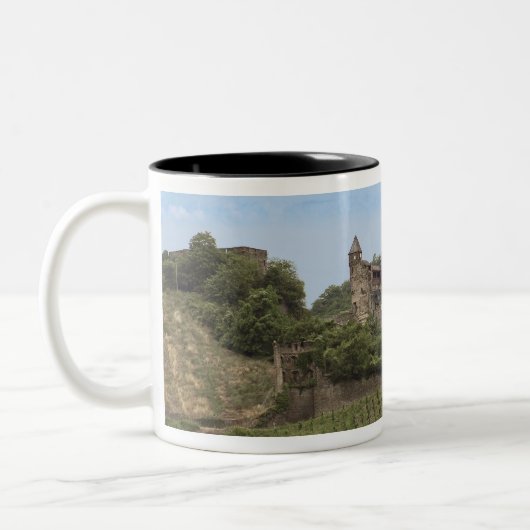 Bacharach, Duitsland, Stahleck Castle, Schloss Tweekleurige Koffiemok (Links)