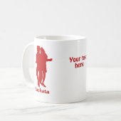 Bachata Bachata Dancers Silhouette Custom Koffiemok (Voorkant links)