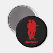 Bachata Bachata Dansers Silhouet Aangepast Magneet (Voorkant / Achterkant)