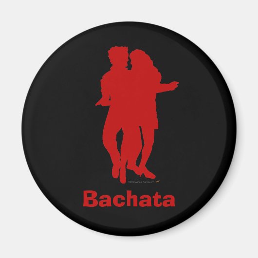 Bachata Bachata Dansers Silhouet Aangepast Magneet (Voorkant)