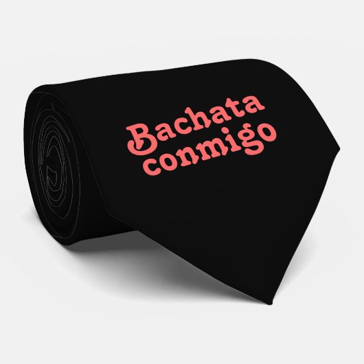 Bachata Conmigo dans with me Dancedon Necktie Stropdas (Opgerold)