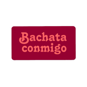 Bachata Conmigo Latin Salsa dansen op maat Etiket