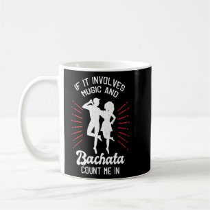 Bachata Dance als het muziek en Bachata Cou implic Koffiemok