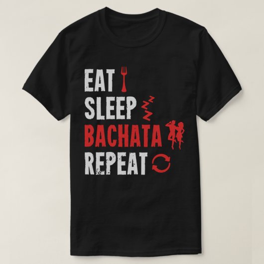 Bachata Dance Eat Sleep Bachata Herhaal Pullover H (Design voorkant)