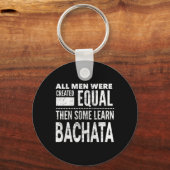 Bachata Dancing Latin Lover Dansers Fun Mannen Dan Sleutelhanger (Voorkant)
