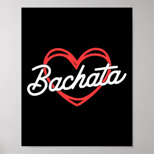 Bachata dansende Latijnse danser Bachata Dominic Poster (Voorkant)