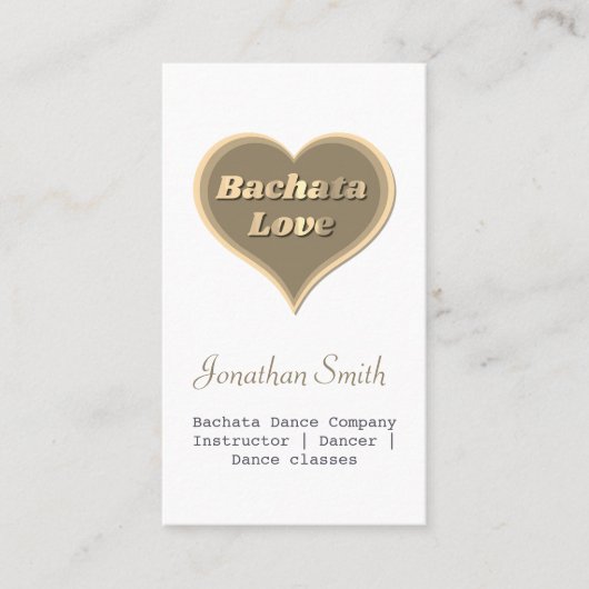 Bachata danser of Studio Visitekaartje (Voorkant)
