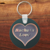 Bachata liefde hart sleutelhanger (Voorkant)