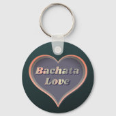 Bachata liefde hart sleutelhanger (Achterkant)