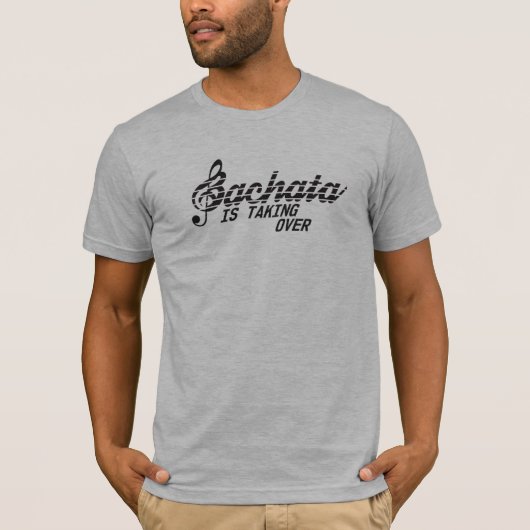 Bachata neemt Mannen Bella Canvas Basic over T-shirt (Voorkant)